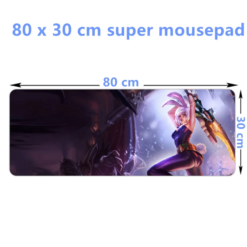 SIANCA 80x30cm LOL Mouse Pad Huge Grande large Mousepads gamer gaming Mouse pads Keyboard mat for net bars Legends Riven Teemo
SIANCA 80x30cm LOL Mouse Pad Huge Grande large Mousepads gamer gaming Mouse pads Keyboard mat for net bars Legends Riven Teemo