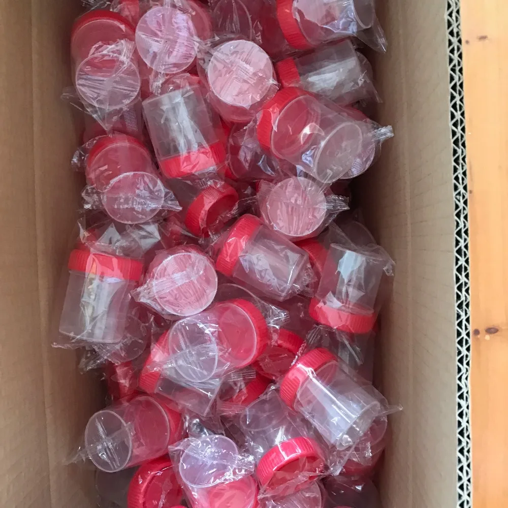 Plastic Specimen Cup Urine container 60ml EO Sterile Without Lable Laboratory Medical Use Carton Of 25pcs
Plastic Specimen Cup Urine container 60ml EO Sterile Without Lable Laboratory Medical Use Carton Of 25pcs