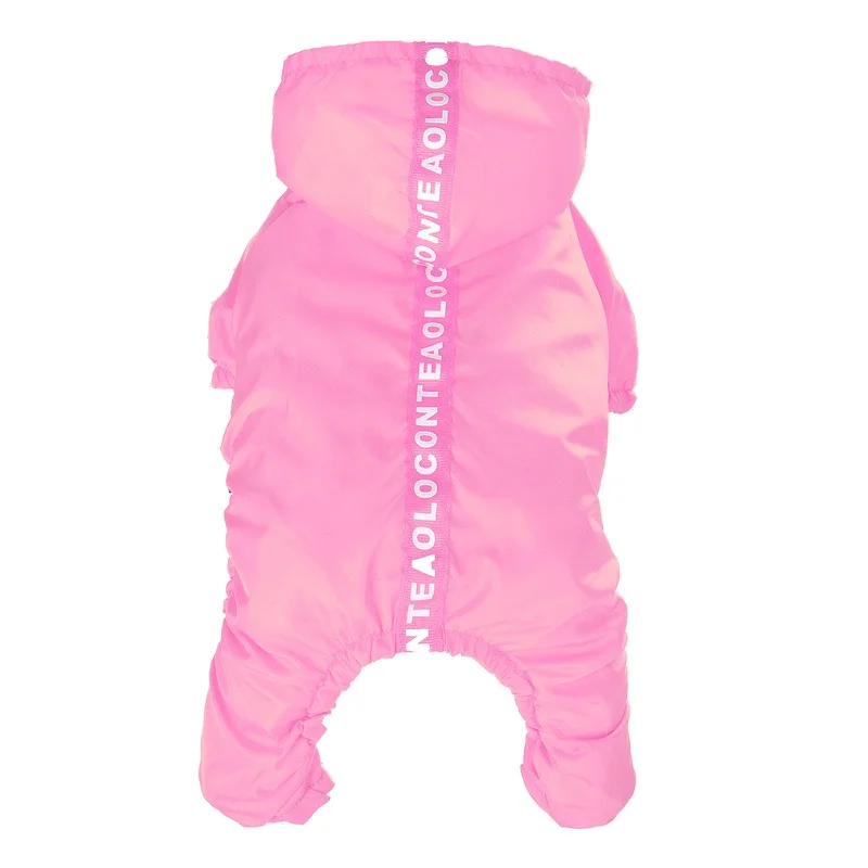 Small Dog Raincoat Waterproof Hooded Dog Clothes Four-Legged Poncho Rain Jacket Safety Jumpsuits Pet Clothing Apparel
Small Dog Raincoat Waterproof Hooded Dog Clothes Four-Legged Poncho Rain Jacket Safety Jumpsuits Pet Clothing Apparel