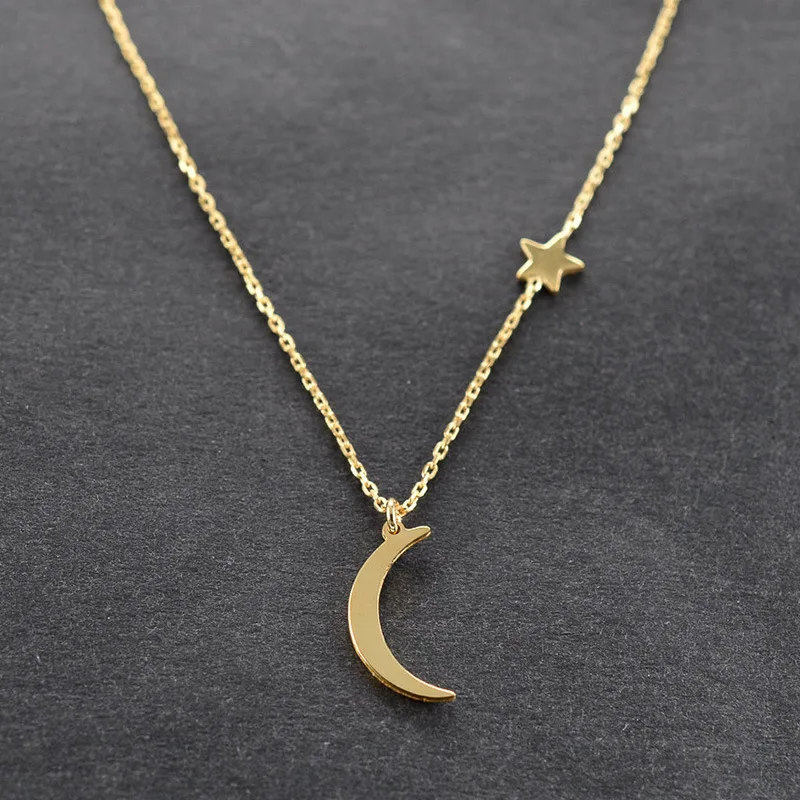 moda Simple dorado estrella Luna collar de cadena para las mujeres moda-plata colgante
moda Simple dorado estrella Luna collar de cadena para las mujeres moda-plata colgante
