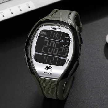 OHSEN Men Sports Watch Digital Wrist Watches Mens Waterproof LED Auto Date Militar y Wristwatches Clock Montre Homme 1802
OHSEN Men Sports Watch Digital Wrist Watches Mens Waterproof LED Auto Date Militar y Wristwatches Clock Montre Homme 1802