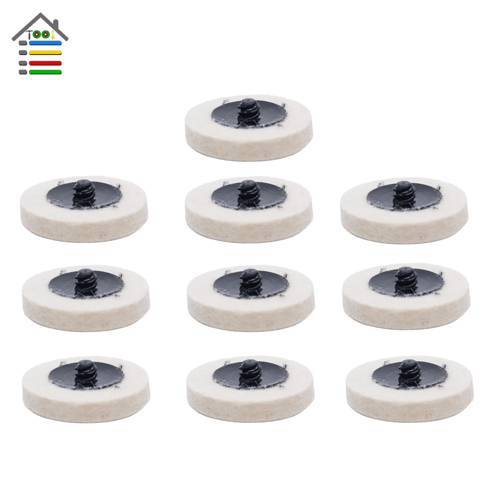 50mm QTY x 2 FELT POLISHING WHEEL 25MM THK QUALITY FELT POWERTOOL ACCESSORY HYT