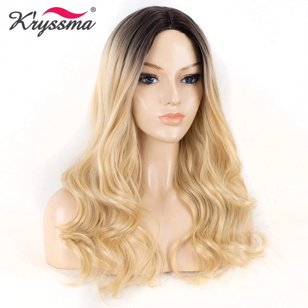 Long Blonde Synthetic Wigs for Women Wavy Wig Ombre Dark Roots to Blonde Full Machine Made Middle Part Heat Resistant Fiber
Long Blonde Synthetic Wigs for Women Wavy Wig Ombre Dark Roots to Blonde Full Machine Made Middle Part Heat Resistant Fiber