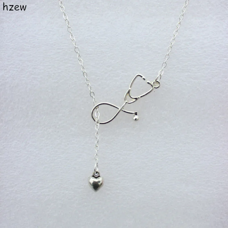 2 Colors Stethoscope Lariat necklace,Heart and Stethoscope Pendant for Doctor medical student Gift,the Doctor Nurse Jewelry
2 Colors Stethoscope Lariat necklace,Heart and Stethoscope Pendant for Doctor medical student Gift,the Doctor Nurse Jewelry