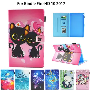 Case For Amazon Kindle All-New Fire HD 10 Tablet with Alexa 10.1" 2017 Smart Cover Funda Cat Panda Pattern Stand Skin Shell
Case For Amazon Kindle All-New Fire HD 10 Tablet with Alexa 10.1" 2017 Smart Cover Funda Cat Panda Pattern Stand Skin Shell