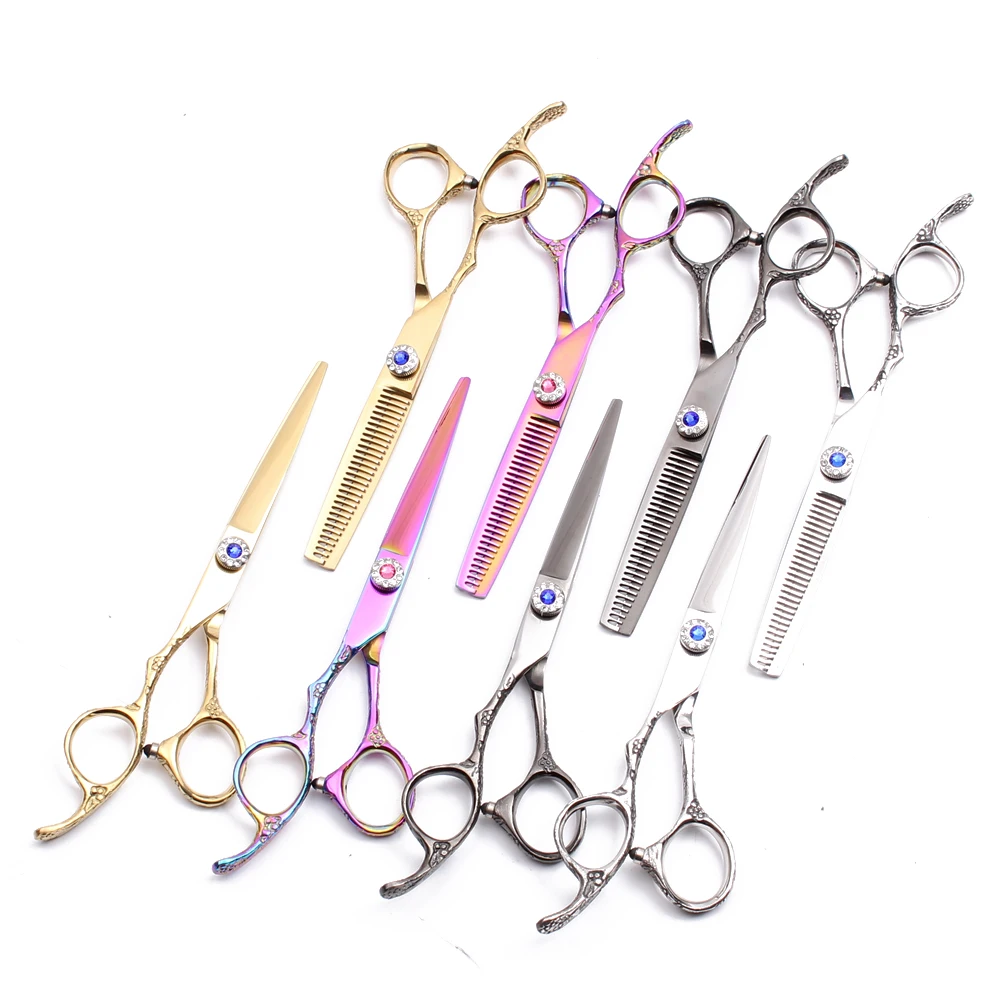 C8002 5.5" 16cm Left-Hand Customize Logo 440C Hairdresser's Scissors Cutting Scissors Thinning Shears Professional Hair Scissors
C8002 5.5" 16cm Left-Hand Customize Logo 440C Hairdresser's Scissors Cutting Scissors Thinning Shears Professional Hair Scissors
