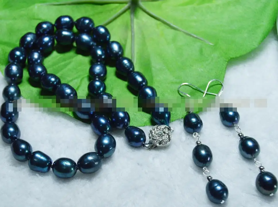 Hot selling free shipping*****ATURAL 10-11MM TAHITIAN RICE BLACK PEARL NECKLACE EARRINGS JEWELRY SET AA
Hot selling free shipping*****ATURAL 10-11MM TAHITIAN RICE BLACK PEARL NECKLACE EARRINGS JEWELRY SET AA