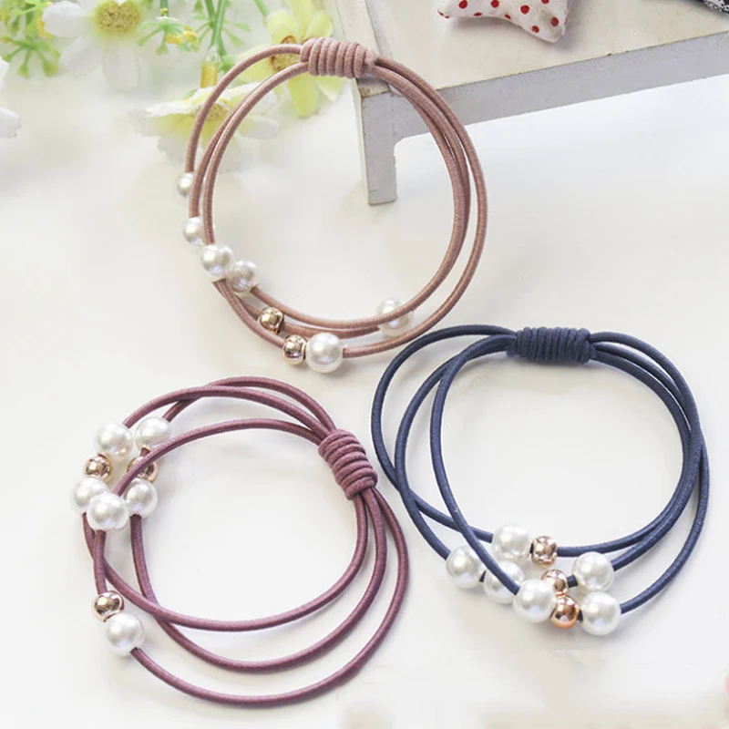Sale 1PC/5PCS Women Elastic Hair Bands Pearl Rubber Band Polyester Solid Color Korean Version
Sale 1PC/5PCS Women Elastic Hair Bands Pearl Rubber Band Polyester Solid Color Korean Version