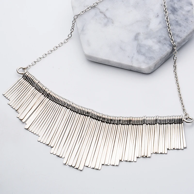 MISANANRYNE 3 Colors Tassel Necklace Collier Femme Vintage Jewelry Statement chain stainless collare Chokers Necklace
MISANANRYNE 3 Colors Tassel Necklace Collier Femme Vintage Jewelry Statement chain stainless collare Chokers Necklace