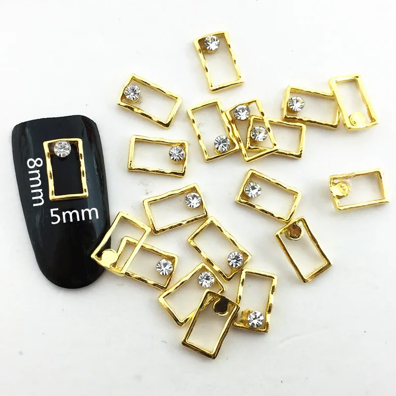 10pcs/bag Japan Korea New 3D Nail Art Decoration Metal Kawaii 5*8mm Rectangle with Crystal Nail Accessories DIY Charm Nail Tools
10pcs/bag Japan Korea New 3D Nail Art Decoration Metal Kawaii 5*8mm Rectangle with Crystal Nail Accessories DIY Charm Nail Tools