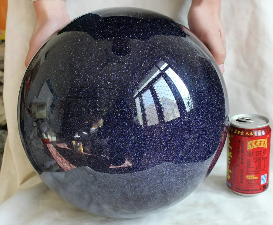 78.5LB 295mm Large Blue Goldstone Flashes Crystal Sphere Ball Polished Healing
78.5LB 295mm Large Blue Goldstone Flashes Crystal Sphere Ball Polished Healing