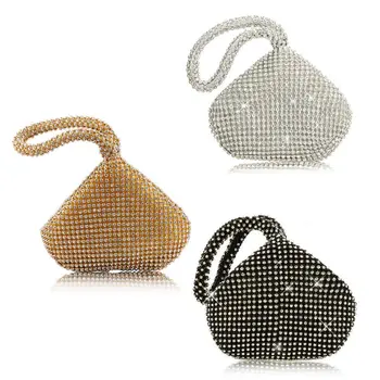 High Quality Fabric+Rhinestone Women's Triangle Glitter Handbag Purse Clutch Evening Luxury Bags Party Prom
High Quality Fabric+Rhinestone Women's Triangle Glitter Handbag Purse Clutch Evening Luxury Bags Party Prom