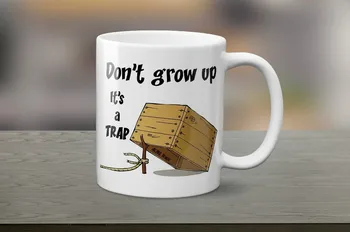 Don't Grow Up It's A TRAP Mugs Beer Travel Milk Porcelain Coffee Tea Cups Home Decor Novelty Friend Gift Birthday Gifts
Don't Grow Up It's A TRAP Mugs Beer Travel Milk Porcelain Coffee Tea Cups Home Decor Novelty Friend Gift Birthday Gifts
