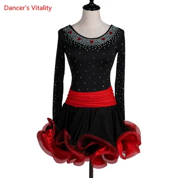 2017 NEW Custom made sexy Latin Dance dress women professional Latin skirt samba Latin dance salsa dance dresses
2017 NEW Custom made sexy Latin Dance dress women professional Latin skirt samba Latin dance salsa dance dresses