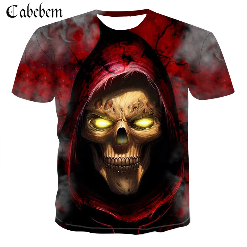 Brand 2019 new 3d skull T-shirt men's printing T-shirt funny punk rock men's clothing casual summer shirt
Brand 2019 new 3d skull T-shirt men's printing T-shirt funny punk rock men's clothing casual summer shirt
