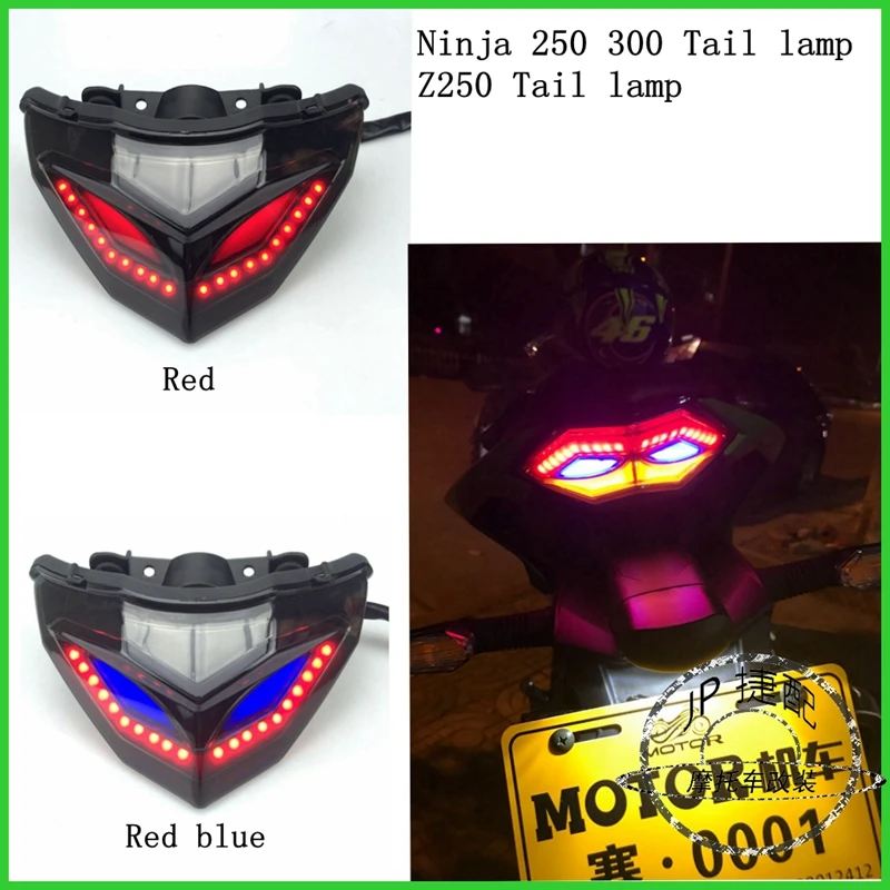 New Motorcycle Taillight Modified LED Tail light Red turn signal lamp For Kawasaki Ninja250 ninja300 z250 z300
New Motorcycle Taillight Modified LED Tail light Red turn signal lamp For Kawasaki Ninja250 ninja300 z250 z300