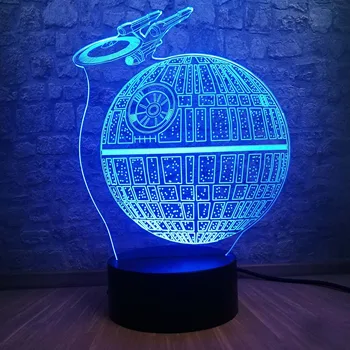 Star Wars Lamp Death Star Lustre 3D LED RGB Colorful Led Table Lamps Kid Night Light Bedroom Home Decor Child Gifts Luminaria
Star Wars Lamp Death Star Lustre 3D LED RGB Colorful Led Table Lamps Kid Night Light Bedroom Home Decor Child Gifts Luminaria