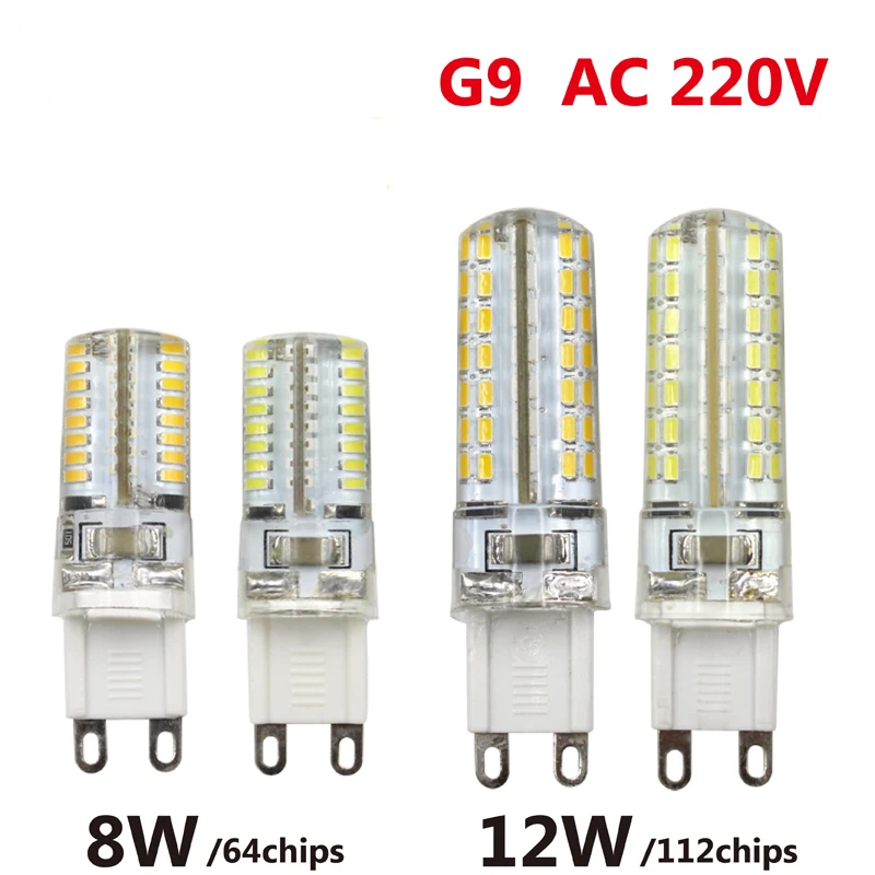 New SMD3014 led bulb G9 8W 12W 64led 112led Silica Gel LED 3014smd lamp AC 220V led corn bulb Warm white/White light
New SMD3014 led bulb G9 8W 12W 64led 112led Silica Gel LED 3014smd lamp AC 220V led corn bulb Warm white/White light