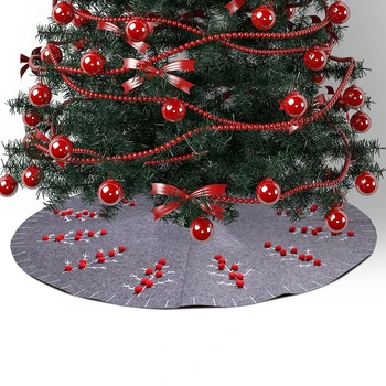 Xmas Party Ornaments Grey Felt Christmas Tree Skirt Carpet New Year Christmas Decor for Home Non-woven Xmas Tree Skirt Aprons
Xmas Party Ornaments Grey Felt Christmas Tree Skirt Carpet New Year Christmas Decor for Home Non-woven Xmas Tree Skirt Aprons