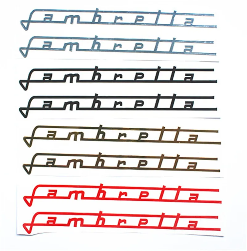 Motorcycle Car chromed brass Sticker for Lambretta 4 color Gold Red Silver Black Emblem Badge Decal Tank sticker
Motorcycle Car chromed brass Sticker for Lambretta 4 color Gold Red Silver Black Emblem Badge Decal Tank sticker