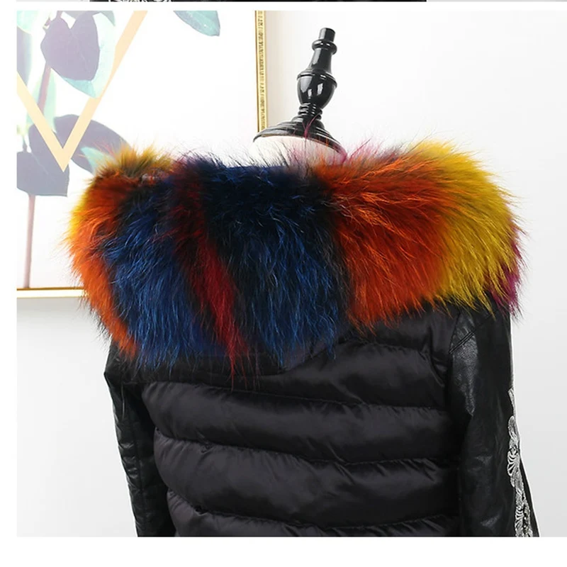 2018 new big size women genuine raccoon fur hood trim parkas collar hoodie Fur Trimming Natural Fur accessory scarves for coat
2018 new big size women genuine raccoon fur hood trim parkas collar hoodie Fur Trimming Natural Fur accessory scarves for coat