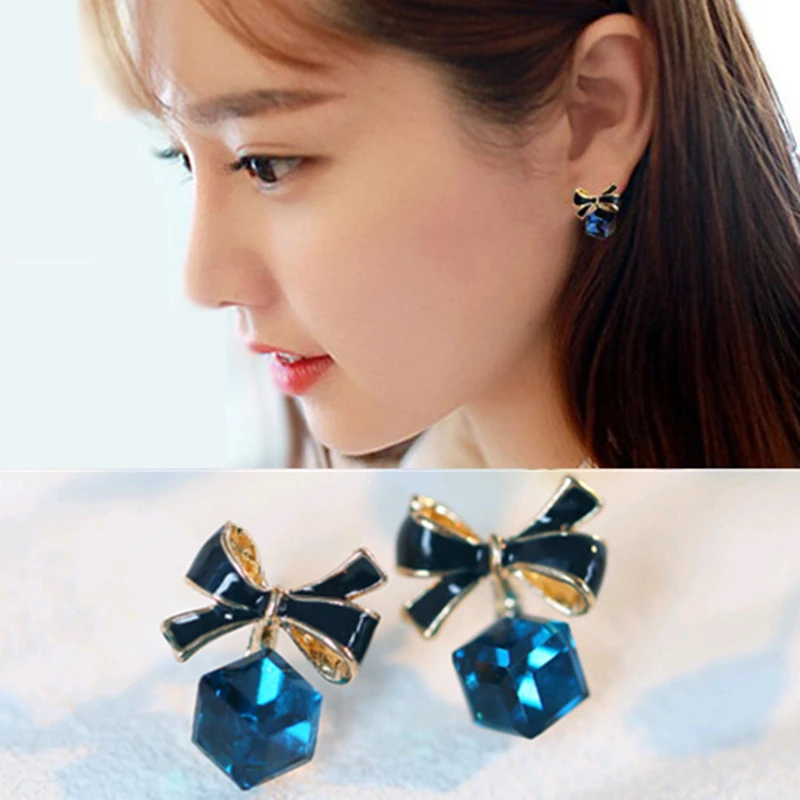 Earrings Wild Crystal Bow Earrings Korean Version of The Cube Simple Temperament Earrings Earings Fashion Jewelry Jewelry
Earrings Wild Crystal Bow Earrings Korean Version of The Cube Simple Temperament Earrings Earings Fashion Jewelry Jewelry