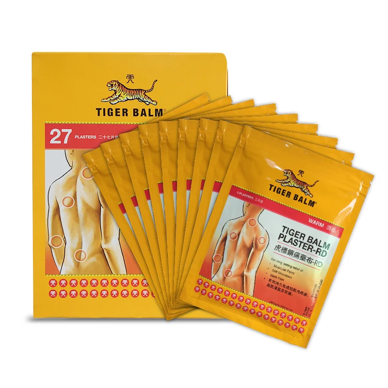 1 Box / 27 Plasters Genuine Original Tiger Balm Patch Warm Medicated Pain Relief of Muscular Aches Family essential plasters
1 Box / 27 Plasters Genuine Original Tiger Balm Patch Warm Medicated Pain Relief of Muscular Aches Family essential plasters