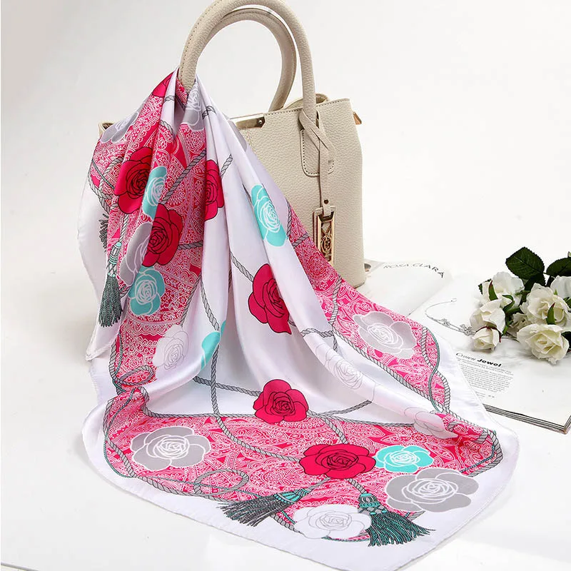Fashion Flower Women's Silk Scarf Luxury Brand Camellia Floral Pattern Silk Scarves Charming Satin Headscarf Ladies Cravat
Fashion Flower Women's Silk Scarf Luxury Brand Camellia Floral Pattern Silk Scarves Charming Satin Headscarf Ladies Cravat