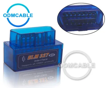 Bluetooth OBD2 Hardware V1.5 Software V2.1 MINI ELM327 interface Auto Scanner Adapter
Bluetooth OBD2 Hardware V1.5 Software V2.1 MINI ELM327 interface Auto Scanner Adapter