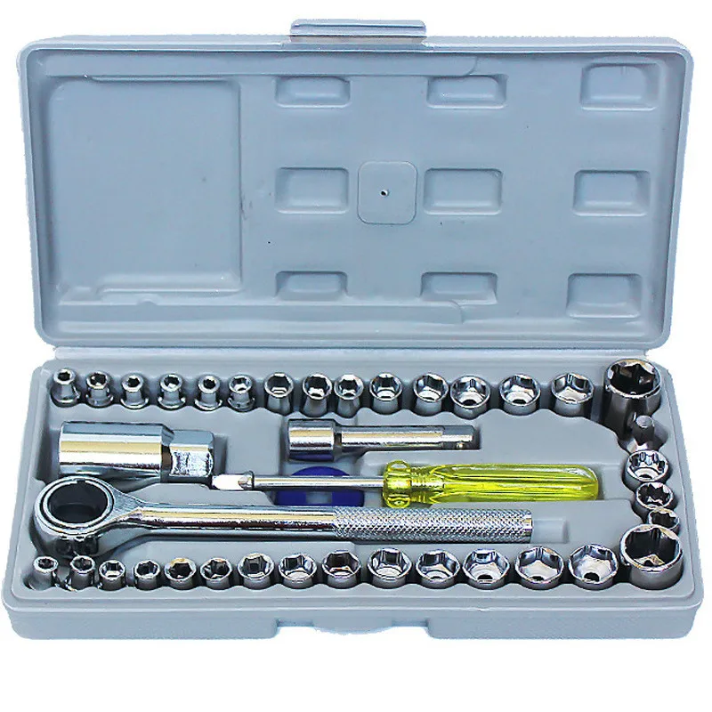 40-piece set combination tool set car vehicle toolbox sleeve combination wrench repair tool emergency
40-piece set combination tool set car vehicle toolbox sleeve combination wrench repair tool emergency