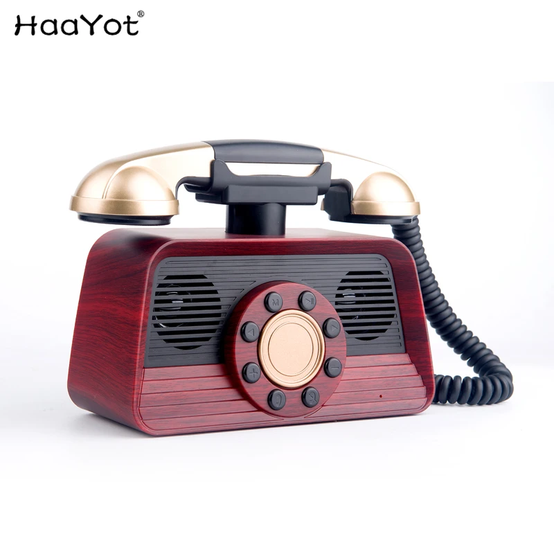 HAAYOT 16W Retro Telephone Wireless Bluetooth Speaker Subwoofer Portable Radio Support TF Card USB for Computer Mobile Phones
HAAYOT 16W Retro Telephone Wireless Bluetooth Speaker Subwoofer Portable Radio Support TF Card USB for Computer Mobile Phones