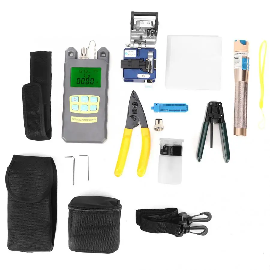 Fiber Tool Kit Fiber Cutter & Optical Power Meter & Visual Fault Locator 1MW Optical Power Meter FC-6S Fiber Cutter
Fiber Tool Kit Fiber Cutter & Optical Power Meter & Visual Fault Locator 1MW Optical Power Meter FC-6S Fiber Cutter