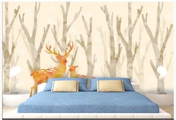 Custom 3d wallpaper for walls 3 d wall murals children's room wallpaper European Watercolor Cartoon mural Elk Deer Pastoral Wall
Custom 3d wallpaper for walls 3 d wall murals children's room wallpaper European Watercolor Cartoon mural Elk Deer Pastoral Wall