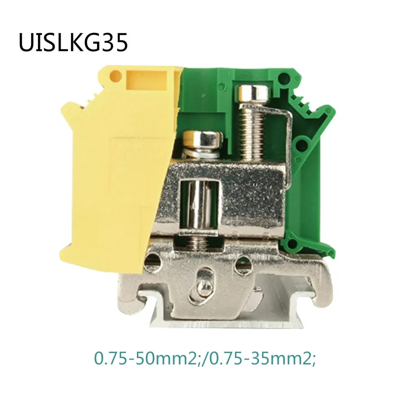 5pcs Phoenix Type UISLKG 35 Din Rail Wiring Conductor Connector 18-2 AWG Ground Earth Modular Screw Terminal Blocks UISLKG-35
5pcs Phoenix Type UISLKG 35 Din Rail Wiring Conductor Connector 18-2 AWG Ground Earth Modular Screw Terminal Blocks UISLKG-35