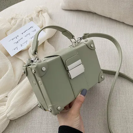 

Ins super fire women's small square bag female 2019 new portable box bag fashion wild single shoulder slung small square bag