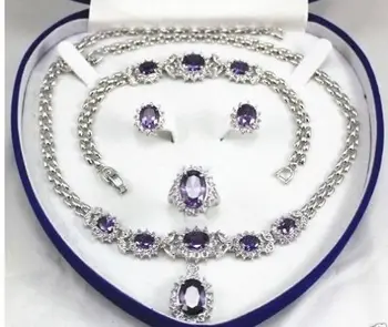 10X10 jewerly free shipping women's jewelry Purple gem Earring Bracelet Necklace Ring jade crystal
10X10 jewerly free shipping women's jewelry Purple gem Earring Bracelet Necklace Ring jade crystal