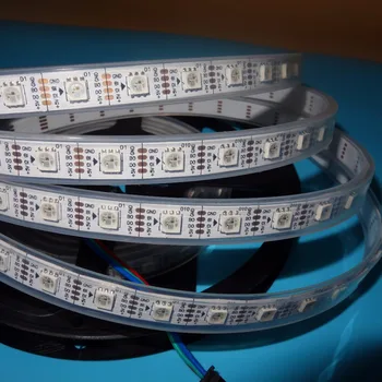 4m 60LEDs/m DC5V WS2813(WS2811 protocol) RGB addressable led pixel strip,waterproof in silicon tube,with 60pixels/M;WHITE PCB;
4m 60LEDs/m DC5V WS2813(WS2811 protocol) RGB addressable led pixel strip,waterproof in silicon tube,with 60pixels/M;WHITE PCB;