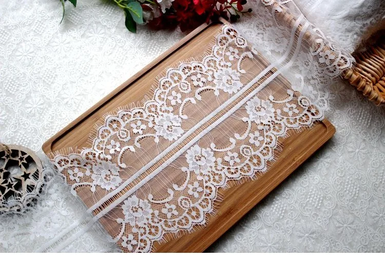GLACE 9M/Lot Wide 19CM High quality soft double eyelash lace fabric DIY clothing home decoration TX432
GLACE 9M/Lot Wide 19CM High quality soft double eyelash lace fabric DIY clothing home decoration TX432