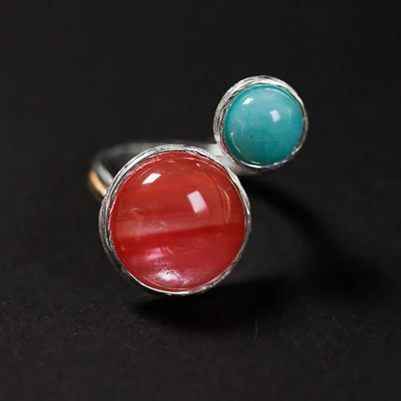 INATURE 925 Sterling Silver Natural Candy Color Stone Rings for Women Luxury Jewelry Bijoux
INATURE 925 Sterling Silver Natural Candy Color Stone Rings for Women Luxury Jewelry Bijoux