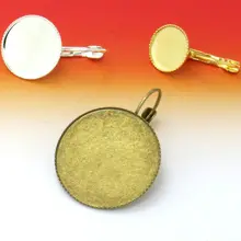 20pcs French Ear Hook 12MM Round Silver/Gold/Antique Bronze Earring Setting Tray Base for Glass Cabochons Jewelry Making
20pcs French Ear Hook 12MM Round Silver/Gold/Antique Bronze Earring Setting Tray Base for Glass Cabochons Jewelry Making