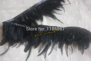Free shipping black Rooster Hackle Feather fringes 5 meters chicken feathers fringe 4-6" 10-15cm Hackle feather trimming
Free shipping black Rooster Hackle Feather fringes 5 meters chicken feathers fringe 4-6" 10-15cm Hackle feather trimming