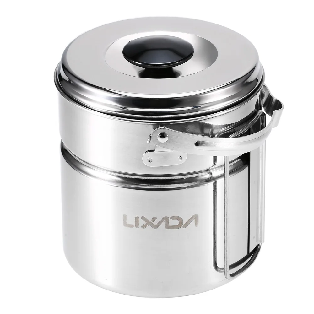 Lixada Outdoor Hiking Camping Cookware Set Stainless Steel Handle Camping Pot Cooking Tableware Picnic Set Pot Dinnerware
Lixada Outdoor Hiking Camping Cookware Set Stainless Steel Handle Camping Pot Cooking Tableware Picnic Set Pot Dinnerware
