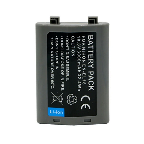 1pc 10.8V 3000mAh EN-EL18 EN EL18 Digital Replacement Camera Battery for Nikon D4 D4S D4X MB-D12 bateria for EN-EL18 Battery
1pc 10.8V 3000mAh EN-EL18 EN EL18 Digital Replacement Camera Battery for Nikon D4 D4S D4X MB-D12 bateria for EN-EL18 Battery