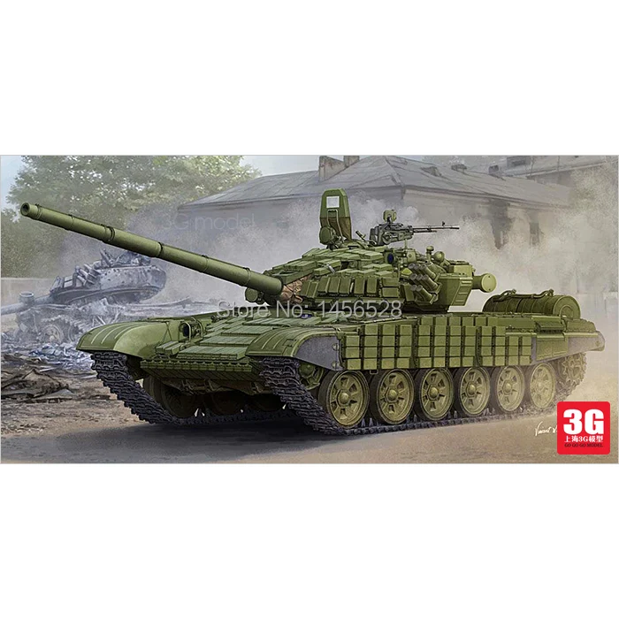 TRUMPETER scale model 05599 1/35 Military Miniatures Russian T-72B MBT Assembly Model kits scale tank vehicle scale model kits
TRUMPETER scale model 05599 1/35 Military Miniatures Russian T-72B MBT Assembly Model kits scale tank vehicle scale model kits