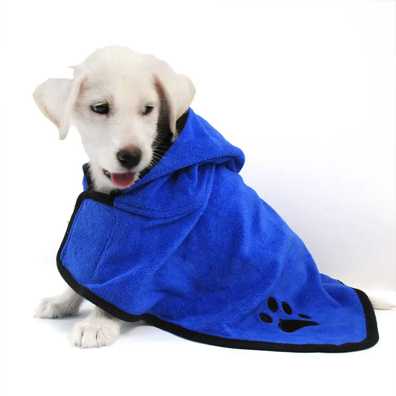 Pet Dog Cat Super Absorbent Drying Bath Warm Towel Embroidery Paw Shower Hooded Bathrobe with Waist Belt Grooming Pet Product
Pet Dog Cat Super Absorbent Drying Bath Warm Towel Embroidery Paw Shower Hooded Bathrobe with Waist Belt Grooming Pet Product