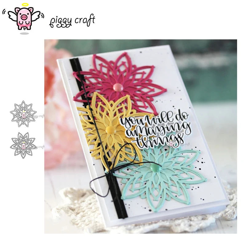 Piggy Craft metal cutting dies cut die mold 2Pcs Flower decoration Scrapbook paper craft knife mould blade punch stencils dies
Piggy Craft metal cutting dies cut die mold 2Pcs Flower decoration Scrapbook paper craft knife mould blade punch stencils dies