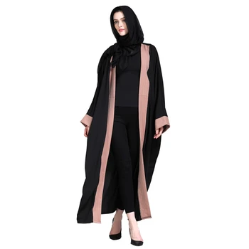 Elegant Black Long Islamic Dress Women Open Abaya Lace Cardigan Jilbabs Abayas for Women Modest Clothing Muslim Prayer Dress
Elegant Black Long Islamic Dress Women Open Abaya Lace Cardigan Jilbabs Abayas for Women Modest Clothing Muslim Prayer Dress