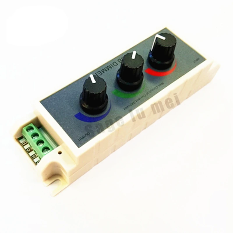 DC12V - 24V 9A RGB Controller 3 Channel RGB LED Dimmer Controller for 3528 5050 RGB LED Strip Light
DC12V - 24V 9A RGB Controller 3 Channel RGB LED Dimmer Controller for 3528 5050 RGB LED Strip Light