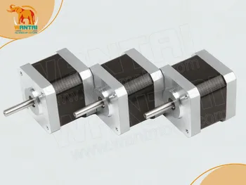 3PCS Wantai 3D Reprap Printer Nema17 CNC Stepper Motor 34mm,2800g.cm,0.4A ,12VDC CNC stepper motor stepping motor 2 phases
3PCS Wantai 3D Reprap Printer Nema17 CNC Stepper Motor 34mm,2800g.cm,0.4A ,12VDC CNC stepper motor stepping motor 2 phases