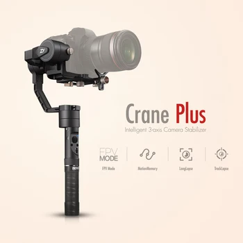 Zhiyun Crane Plus 3 Axis Handheld Gimbal Stabilizer Motion Memory Object Tracking With Tripod for Canon Nikon Sony
Zhiyun Crane Plus 3 Axis Handheld Gimbal Stabilizer Motion Memory Object Tracking With Tripod for Canon Nikon Sony